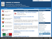Tablet Screenshot of comune.dumenza.va.it
